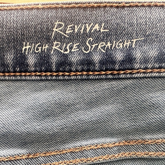 Eddie Bauer Jeans Womens Revival High Rise Straight Leg Sz 18 Blue Denim - Picture 10 of 13